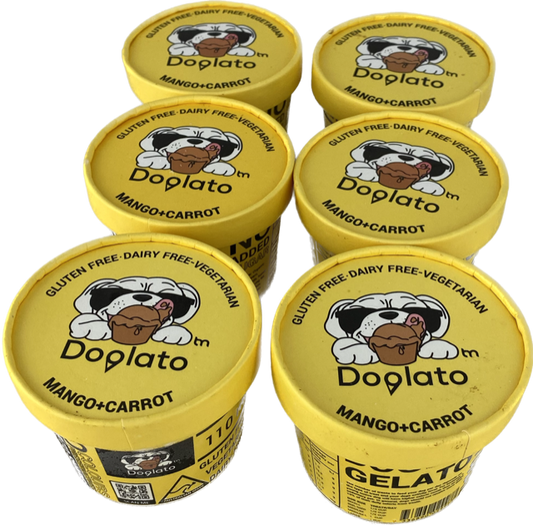 Mango & Carrot Dog Ice Cream 6 Pack (GOULBURN PICK UP OR DELIVERY ONLY)