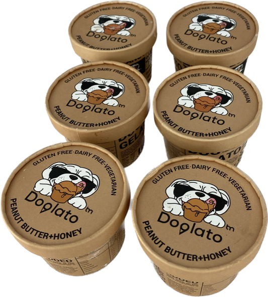 Peanut butter & Honey Dog Ice Cream 6 Pack (GOULBURN PICK UP OR DELIVERY ONLY)
