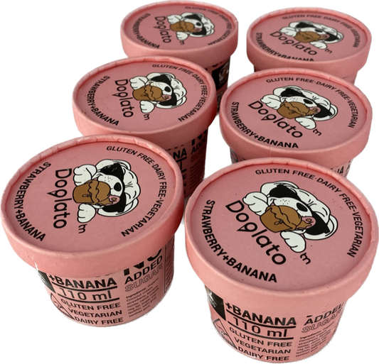 Strawberry & Banana Dog Ice Cream 6 Pack (GOULBURN PICK UP OR DELIVERY ONLY)