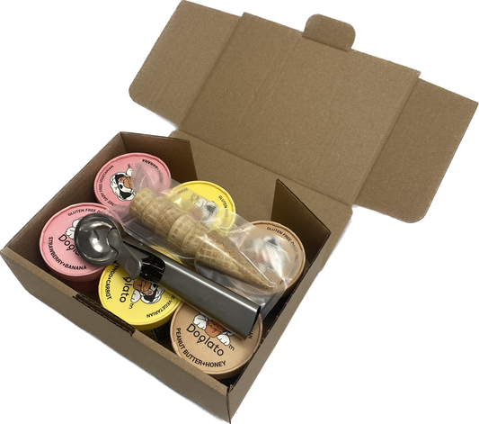 Floof and Zoomies doggy ice cream gift box