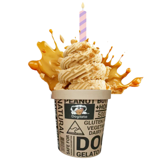 Peanut Butter + Honey DIY Dog Ice Cream Mix