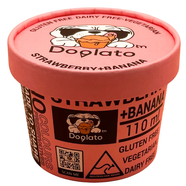 Strawberry + Banana Dog Ice Cream Individual Serve (GOULBURN PICK UP OR DELIVERY ONLY)
